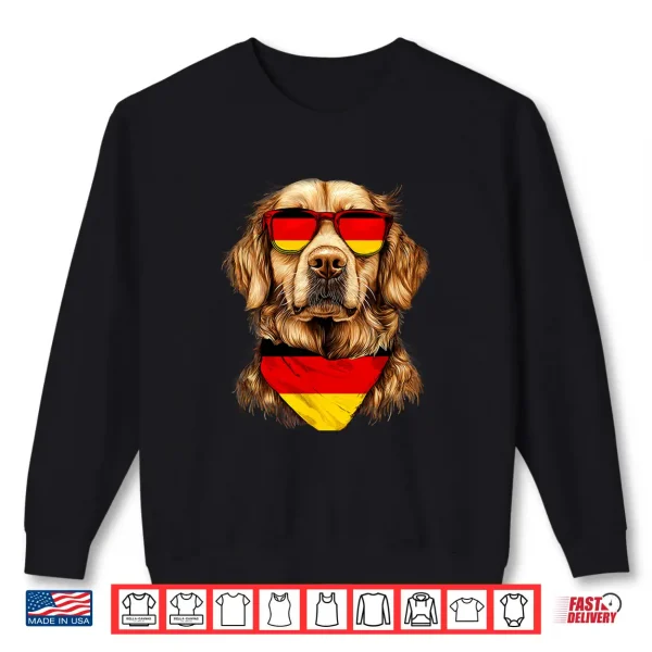Sweatshirt German Flag Golden Retriever Dog Heritage Germany Shirt