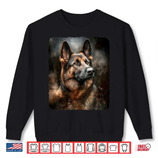 Sweatshirt German Shepherd Dog Design Dog Lover Professional Graphic Shirt