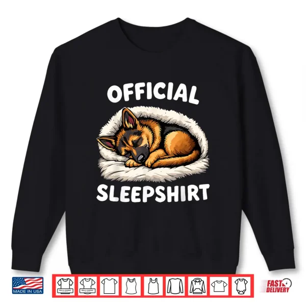 Sweatshirt German Shepherd Dog Official Sleepshirt Nightgown Sleep Shirt