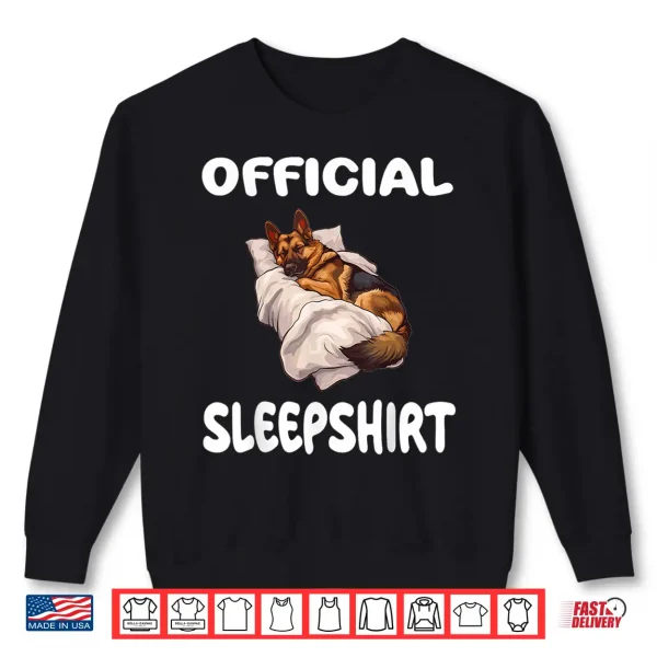 Sweatshirt German Shepherd Dog Official Sleepshirt Pajamas Nightgown Shirt