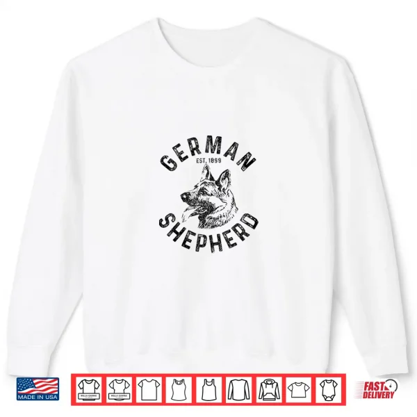 Sweatshirt German Shepherd Dog Professional Minimalist Modern Graphic Shirt