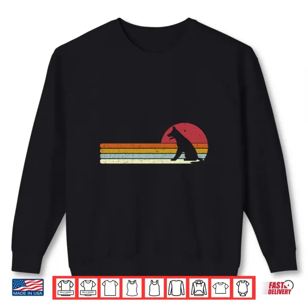 Sweatshirt German Shepherd Dog Sunset for Dog Owners Shirt
