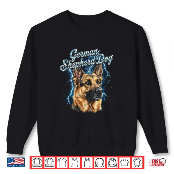 Sweatshirt German Shepherd Dog Vintage 90s Dog Lover German Shepherd Shirt