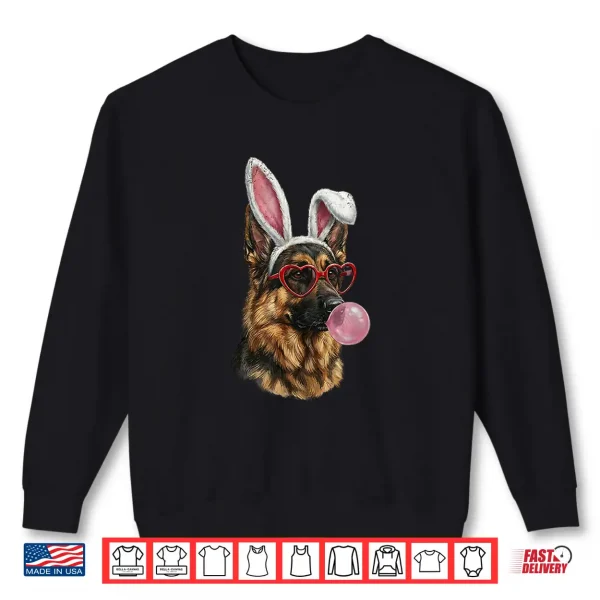 Sweatshirt German Shepherd Easter Bunny Dog Lover Shirt