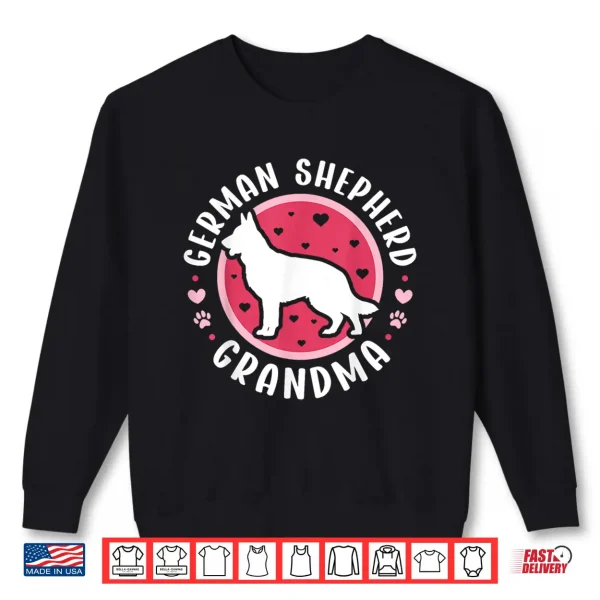 Sweatshirt German Shepherd Grandma Heart Professional Identity Shirt