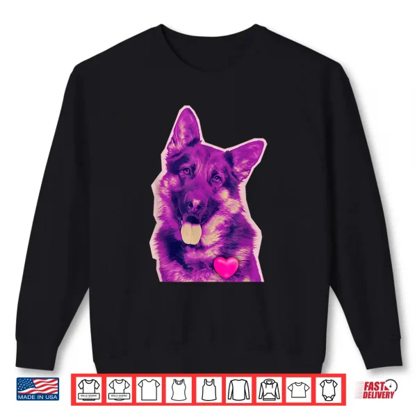 Sweatshirt German Shepherd Love Dog Lover Pet Dog Trainer Breeder Shirt