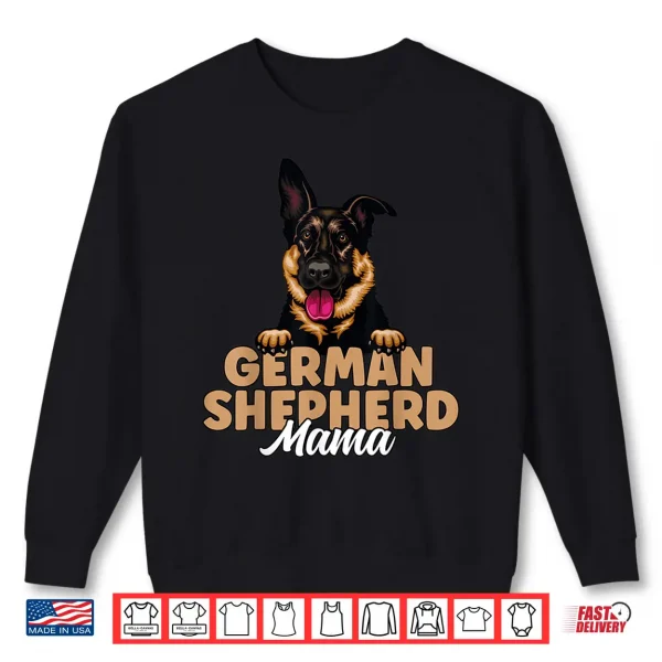 Sweatshirt German Shepherd Mama Black and Tan German Shepherd Dog Mom Shirt