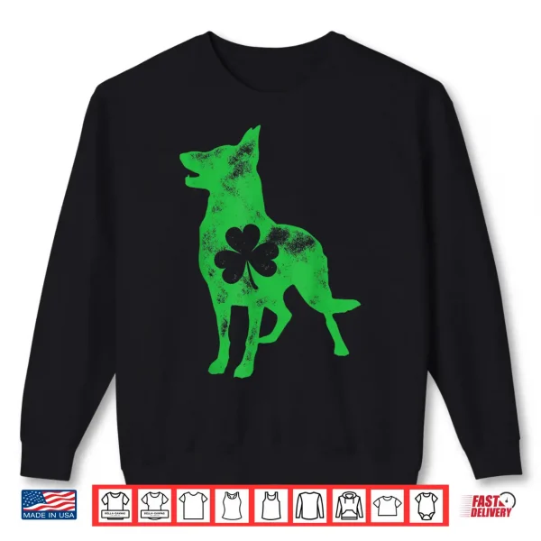 Sweatshirt German Shepherd St Patricks Day Men Women Shamrock Dog Lover Shirt