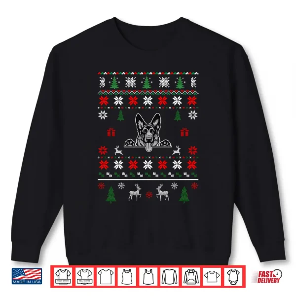 Sweatshirt German Shepherd Ugly Christmas Dog Lover Gift Shirt