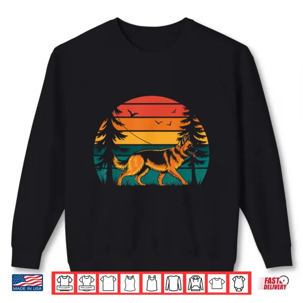 Sweatshirt German Shepherd Vintage Dog Lover Shirt