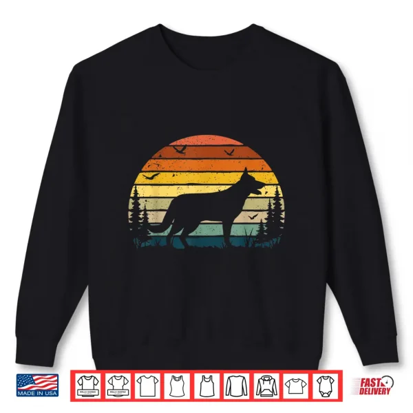 Sweatshirt German Shepherd Vintage Retro Mom Dad Dog Pet Lover Gift Shirt