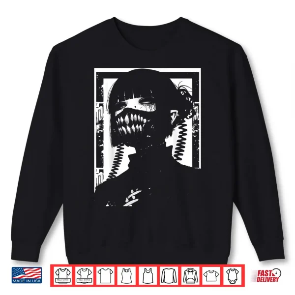 Sweatshirt Ghoul Girl Cybergoth Gothic Anime Manga Shirt