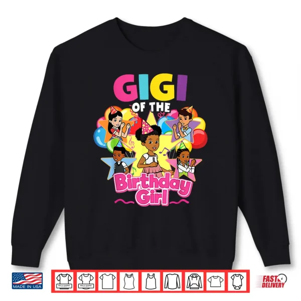 Sweatshirt Gigi of Birthday Girl Gracie Pink Doll Family Decorations Shirt