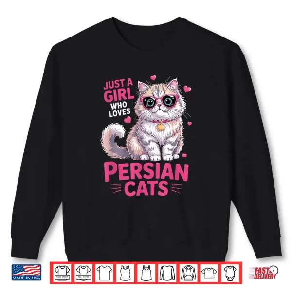 Sweatshirt Girls Persian Cat Shirt