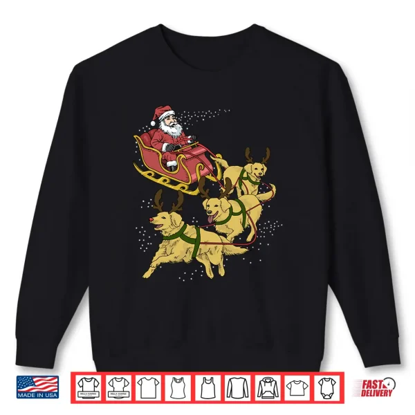 Sweatshirt Golden Retriever Christmas Shirt
