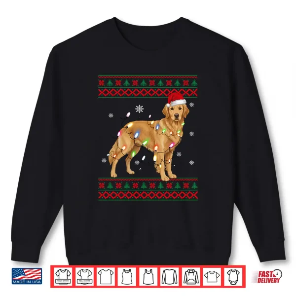 Sweatshirt Golden Retriever Christmas Sweater Golden Retriever Ugly Shirt