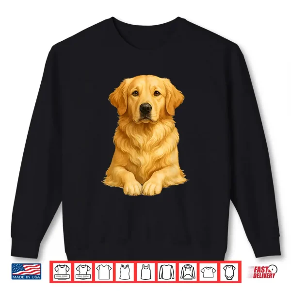 Sweatshirt Golden Retriever Dog Artwork Shirt