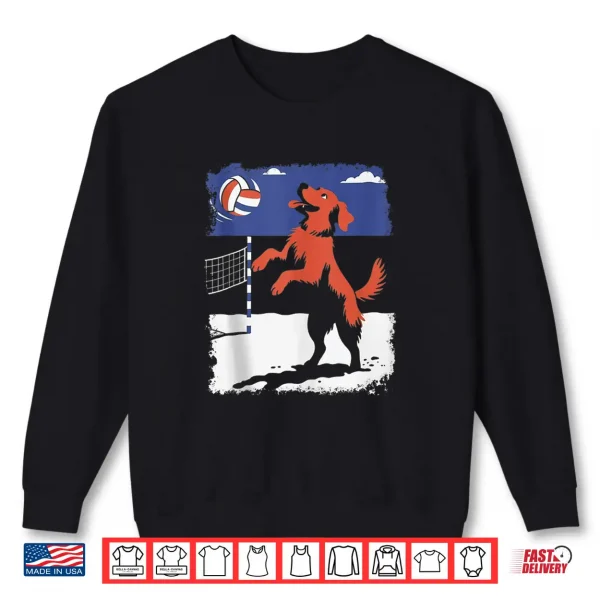 Sweatshirt Golden Retriever Dog Volleyball Shirt