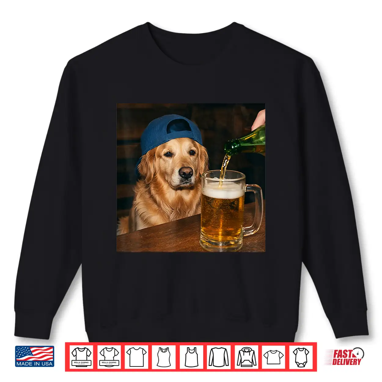 Golden Retriever Drinking Beer Funny Dog Meme Shirt Golden Retriever Drinking Beer Funny Dog Meme Shirt