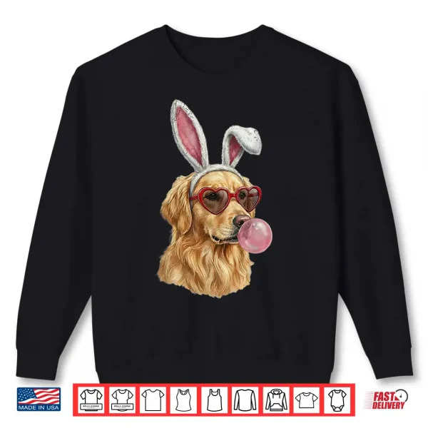 Sweatshirt Golden Retriever Easter Bunny Dog Lover Shirt