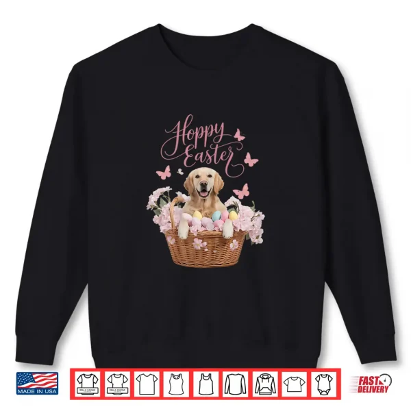 Sweatshirt Golden Retriever Easter Bunny Eggs Hunting Dog Lovers Shirt