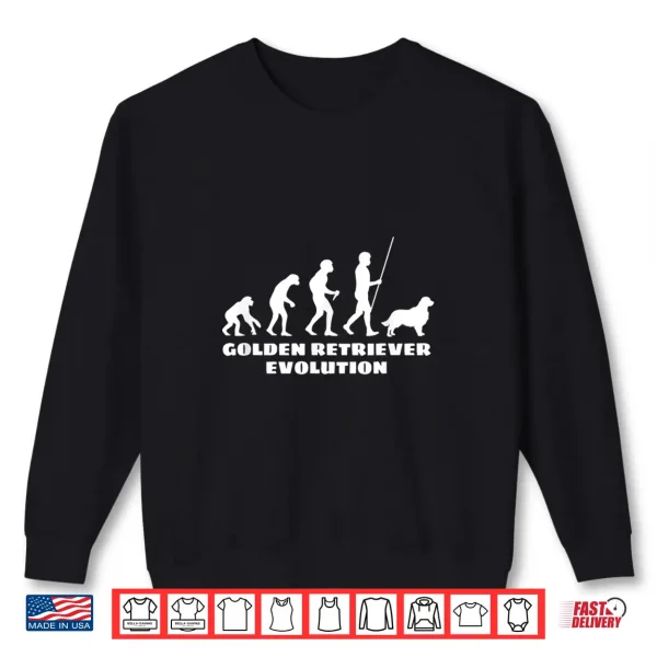 Sweatshirt Golden Retriever Evolution Shirt