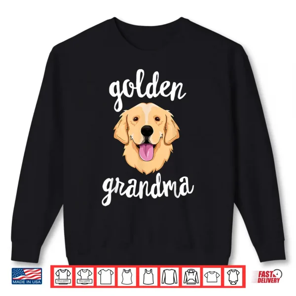 Sweatshirt Golden Retriever Grandma Shirt Women Mom Dog Owner Shirt
