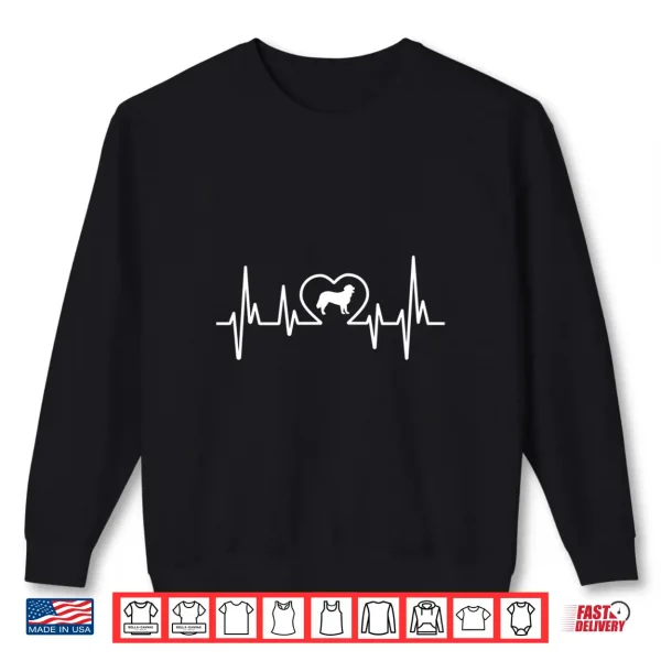 Sweatshirt Golden Retriever Heartbeat Dog Owner Canine Lover Shirt