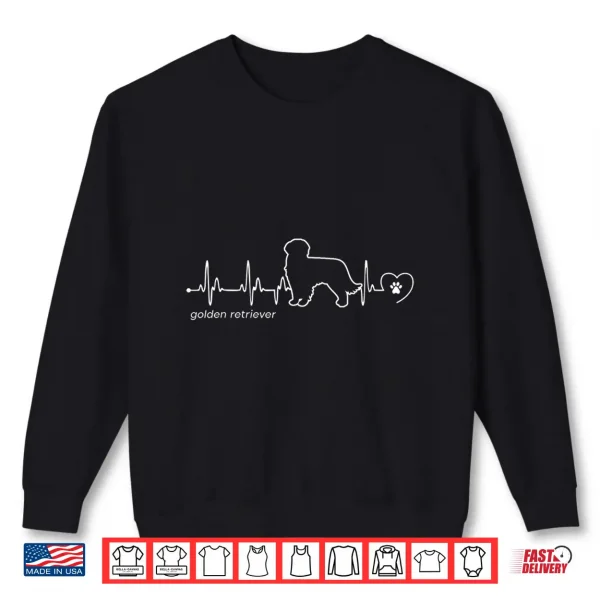 Sweatshirt Golden Retriever Heartbeat Golden Retriever Shirt