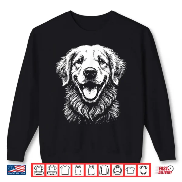 Sweatshirt Golden Retriever Illustration Shirt