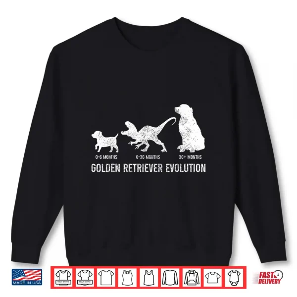 Sweatshirt Golden Retriever Mom Dad Puppy Funny Dog Owner Dog Lover Shirt