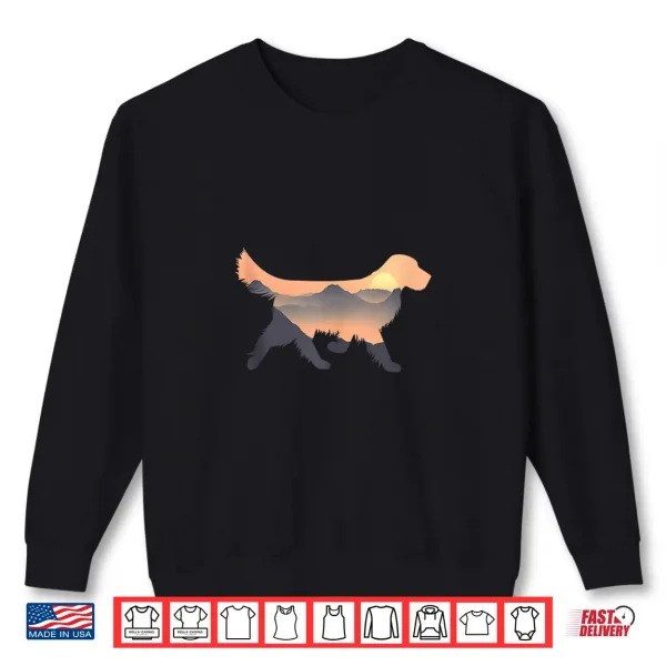 Sweatshirt Golden Retriever Silhouette Golden Retriever Lovers Shirt