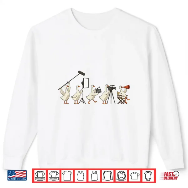 Sweatshirt Goose Movie Crew Filmmaking Director Camera Shirt