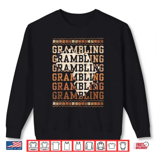 Sweatshirt Grambling HBCU With Africa Alumni Historical Black College Shirt