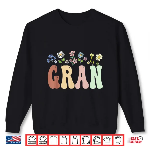 Sweatshirt Gran Gifts Women Wildflower Floral Design Gran Shirt 1