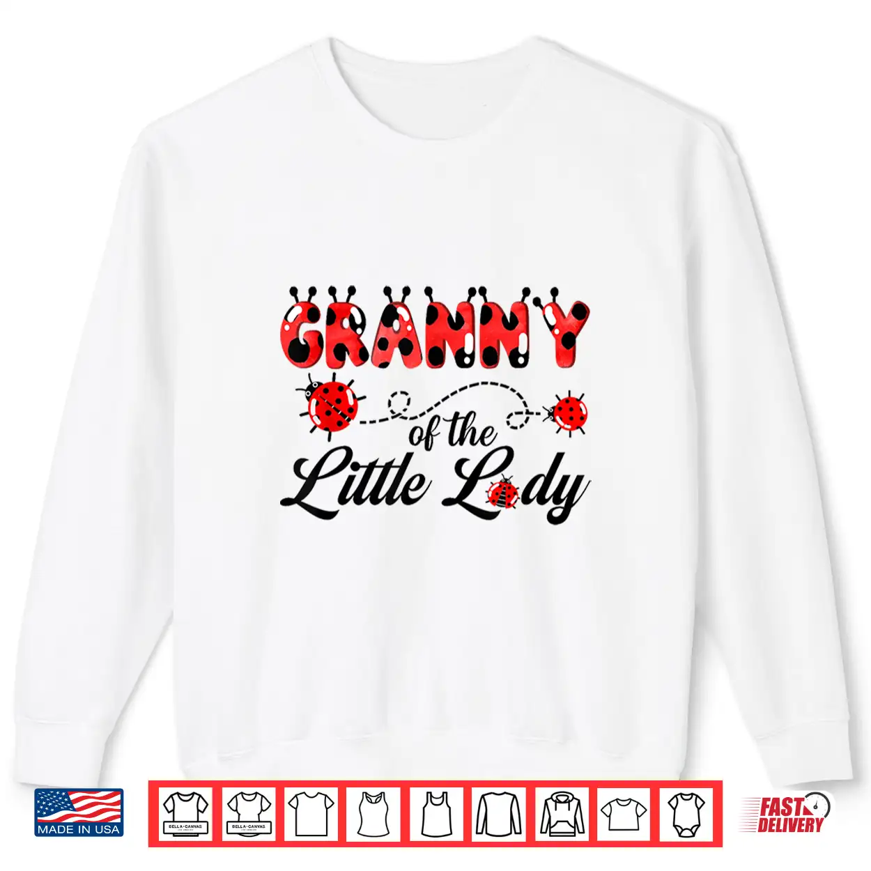 Granny Of The Little Lady Birthday Girl Ladybug Lover Shirt Granny Of The Little Lady Birthday Girl Ladybug Lover Shirt