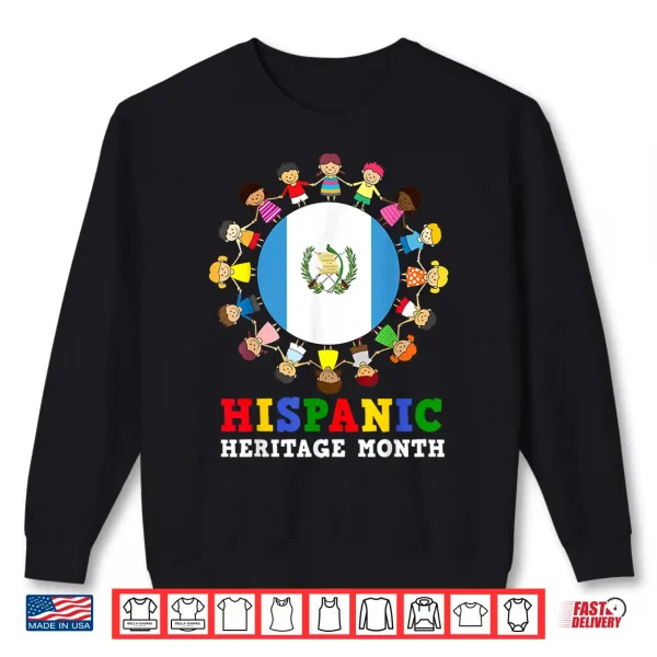 Sweatshirt Guatemalan Flag Hispanic Heritage Guatemala Boy Girl Kids Shirt