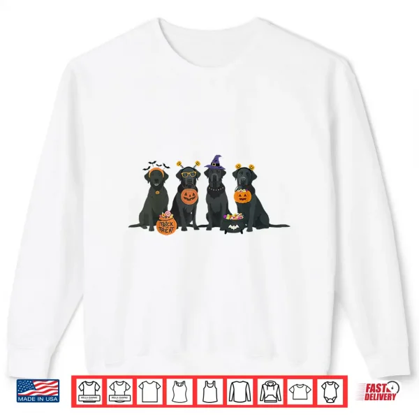 Sweatshirt Halloween Black Lab Fall Labrador Retriever Halloween Dog Shirt