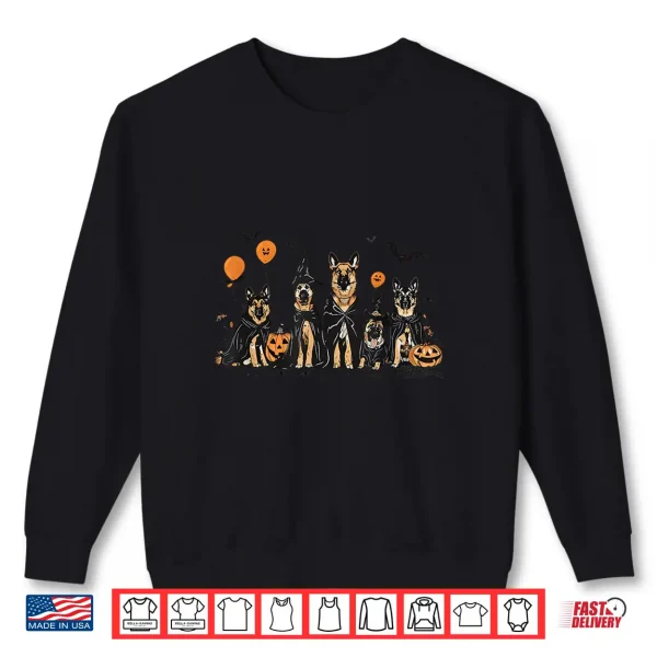 Sweatshirt Halloween Ghost Dog German Shepherd Halloween Shirt