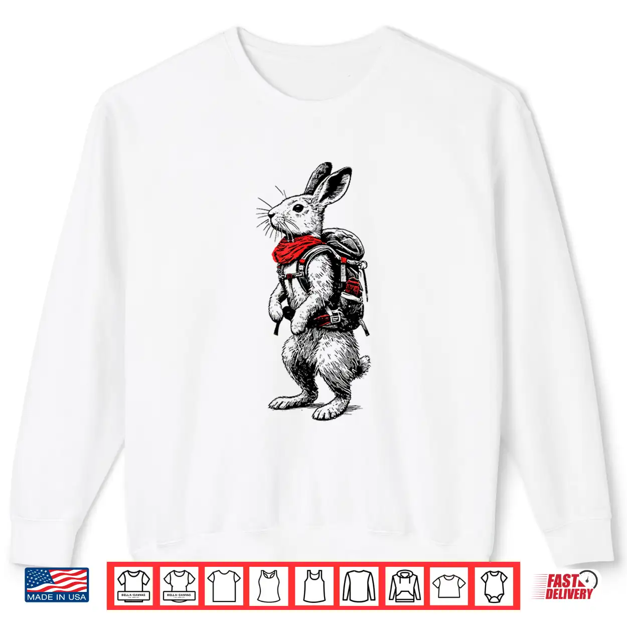 Hiking Jackrabbit Backpacking Animals Funny Cottagecore Shirt Hiking Jackrabbit Backpacking Animals Funny Cottagecore Shirt