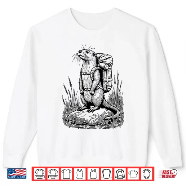 Hiking Otter Funny Cottagecore Backpacking & Backpacker Shirt 2 Sweatshirt Hiking Otter Funny Cottagecore Backpacking Backpacker Shirt