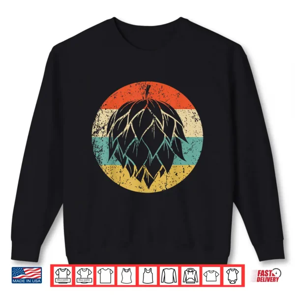 Sweatshirt Hops Retro Style Craft Beer Shirt