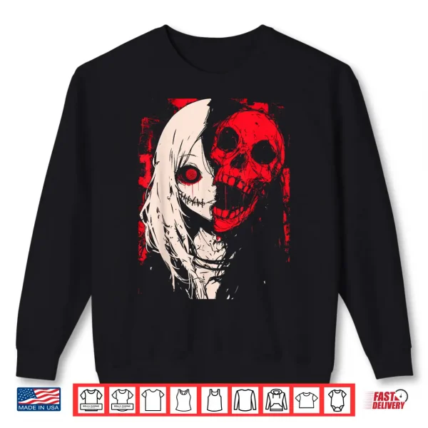 Sweatshirt Horror Anime Manga Japan Japanese Creepy Kawaii Goth Shirt