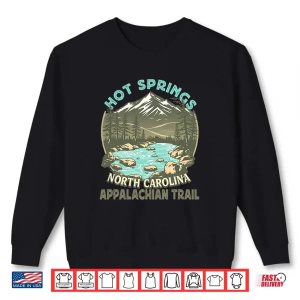 Sweatshirt Hot Springs North Carolina Appalachian Trail Hiking Premium Tri Blend Shirt