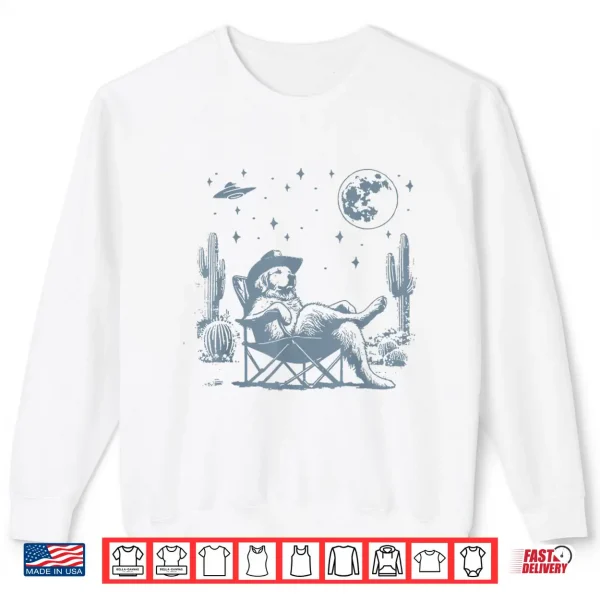 Sweatshirt Howdy Golden Retriever Western Cowboy Vintage Dog Lovers Shirt