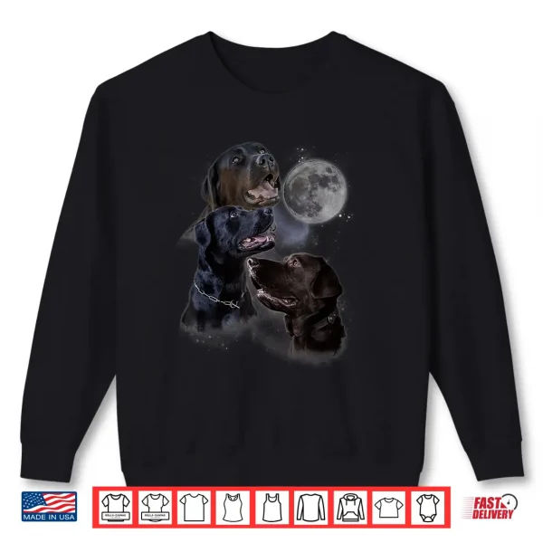 Sweatshirt Howling at the Moon Shirt Funny Labrador Retriever Shirt