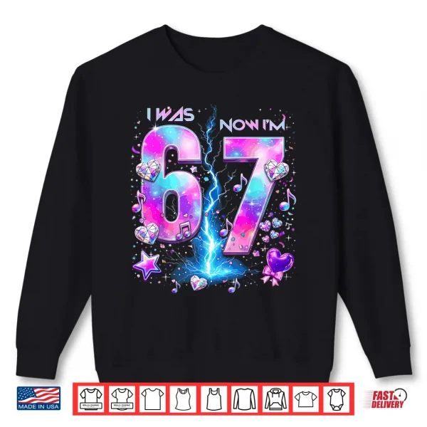 Sweatshirt I was 6 Now Im 7 K Pop Birthday Girls 67 Korean Music Shirt