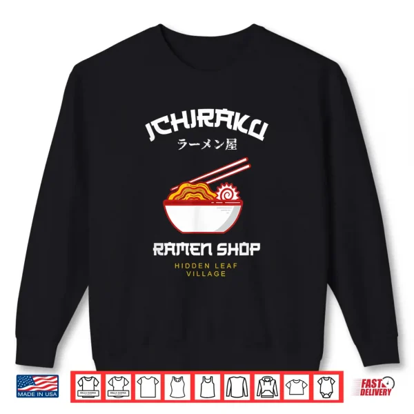 Sweatshirt Ichiraku Ramen Shop Hidden Leaf Village Japanese Anime Shirt