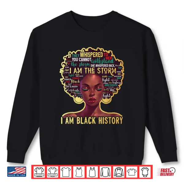 Sweatshirt Im Black History Shirts for Women African American Women Shirt