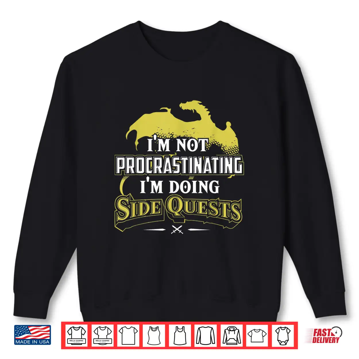 I’M Not Procrastinating I’M Doing Side Quests Rpg Gamer Shirt I’M Not Procrastinating I’M Doing Side Quests Rpg Gamer Shirt